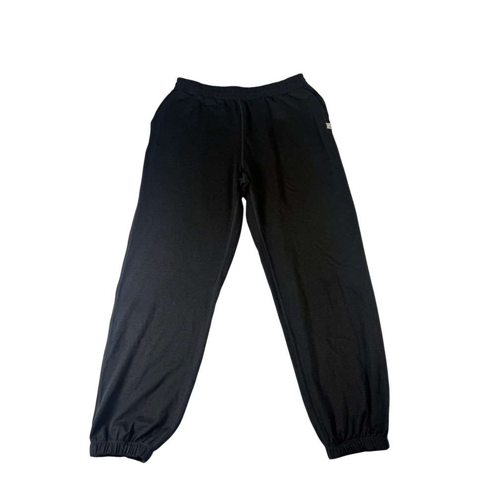 Vuori Joggers Women Size M Black Recycled Performance Lounge Activewear VW457